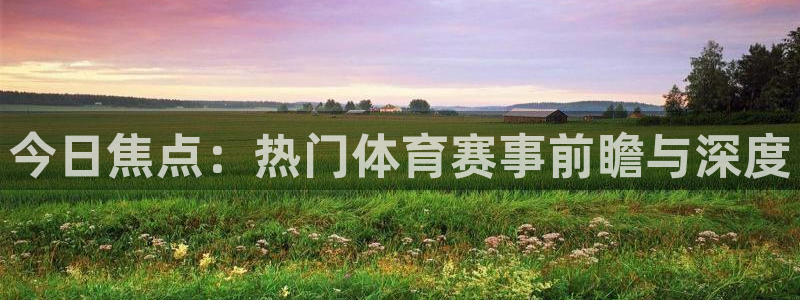 今日焦点：热门体育赛事前瞻与深度