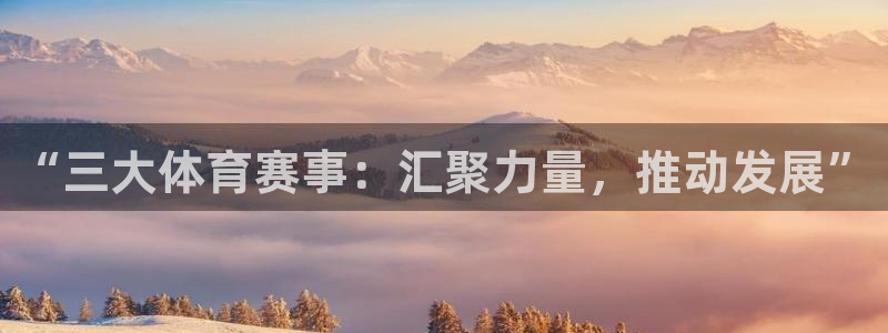 “三大体育赛事：汇聚力量，推动发展”